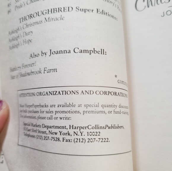 Vintage 90s Thoroughbred Super Edition Ashleigh's Christmas Miracle - Picture 7 of 8